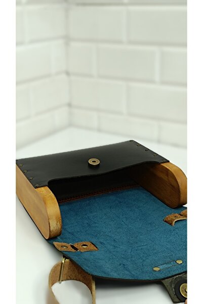 MARSEDO Women's Wooden Edged Genuine Leather