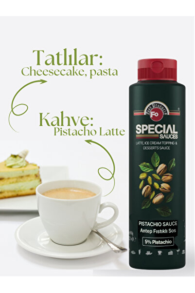 FO Antep Fıstıklı (Pistachio) Sos %5 Antep Fıstıklı Topping Sos x 4 Adet