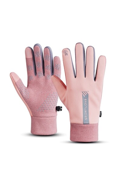 PriStyle Mănuși catifelate pentru femei, toamnă-iarnă, funcție tactilă, rezis...