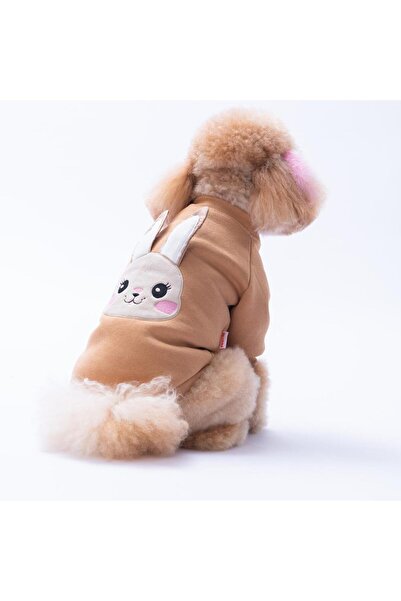 Pawstar Kahverengi Dublin Hopper Tavşan Kulaklı Kedi Köpek Sweat- Kedi Köpek Kıyafeti
