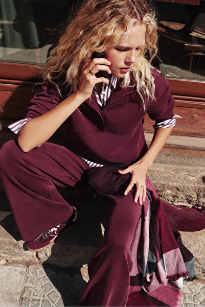 Stradivarius Soft-touch sweatshirt with zip