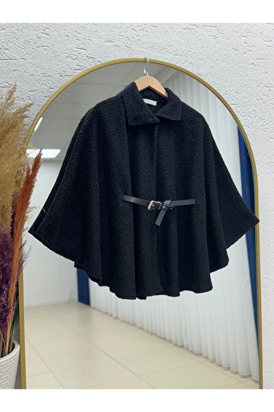 BENAHOLL Dorasya Buklet Poncho-Ma5665 Black