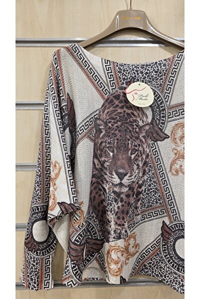 Park Moda Μπλούζα Mercerized Μικτό σχέδιο λεοπάρ