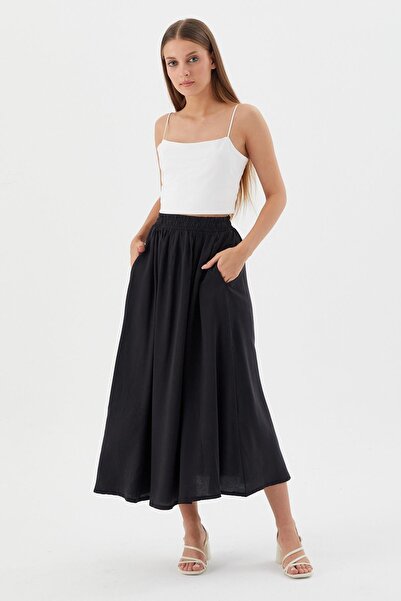 Shopping Shop Черна пола с ластик