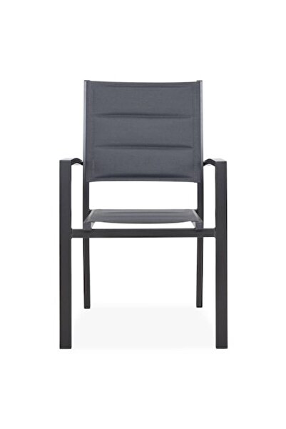 Maison Mex Scaun gradina/terasa, LUCCA, L.56.5 l.60 H.90 cm, gri