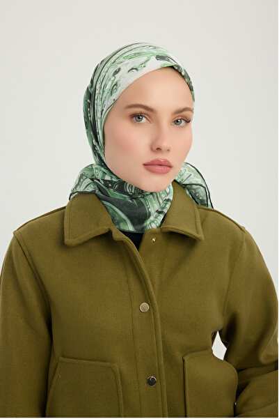 Schaless وشاح كوزميك بيزلي - نيفتي - إيفيليا منقوش - 90×90 سم