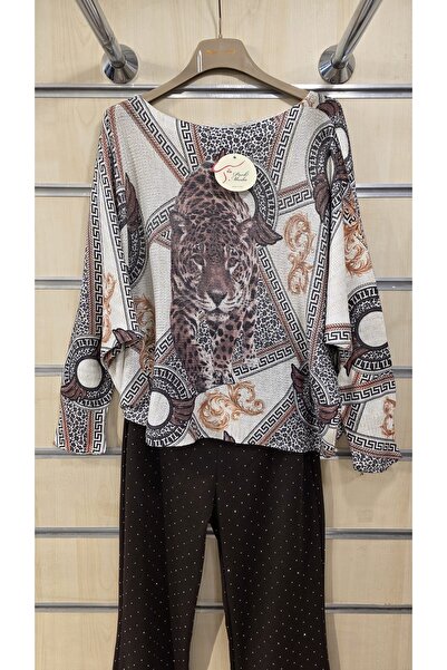 Park Moda Μπλούζα Mercerized Μικτό σχέδιο λεοπάρ