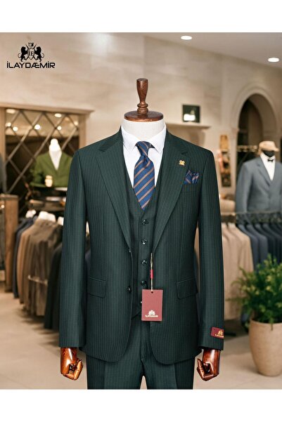 ilayda emir Italian Cut Blazer Striped Men Suit