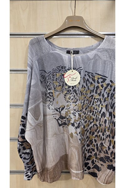 Park Moda Μπλούζα Mercerized Μικτό σχέδιο λεοπάρ