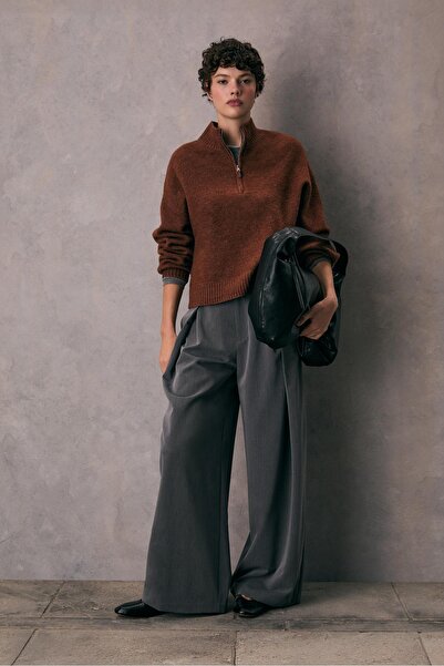 Stradivarius Knit jumper with zip