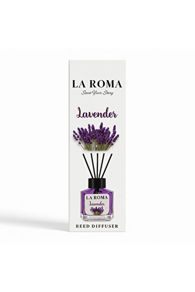 LaRoma Reed Diffuser with scented sticks La Roma Lavender, 130 ml, aroma diff...
