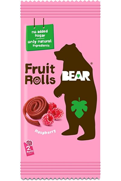 BEAR رول فواكه راسبيري سبيك 20 جرام عبوة من 18 قطعة