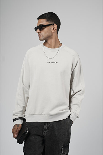 Butik Trend Biz Oversize Raglan Sleeve Printed Sweatshirt