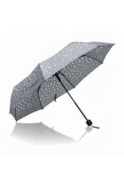 CCL Manuel Kısa 8 Telli Pongee Kumaş Desenli Şemsiye (103G-4) GKH