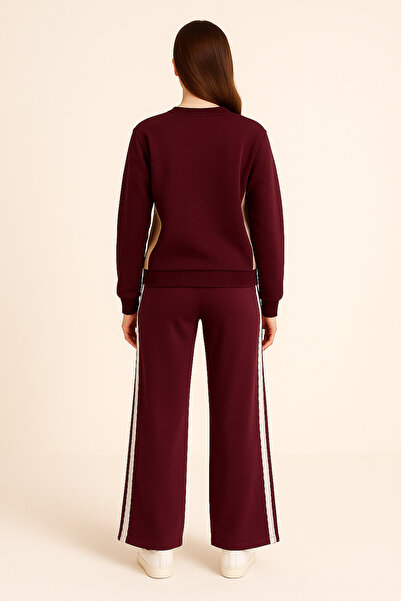 Ramior Γυναικείο Σετ Φούτερ και Φούτερ Βουργουνδίας