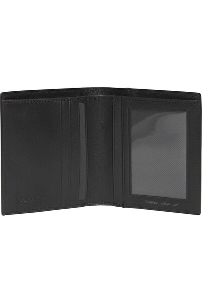 Calvin Klein Erkek Dikey Katlanır Cüzdan - Siyah