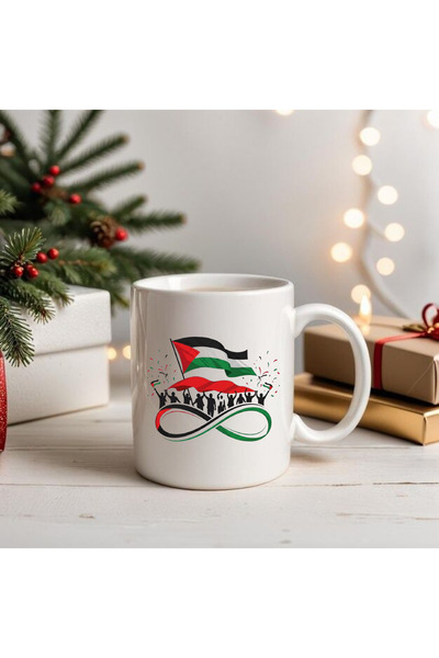 ALPŞAN TİCARET Free Palestine Mug Cup Free Palestine Themed Mug