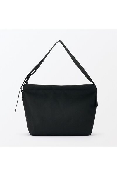Muji Recycled Polyester Shoulder Bag with Wide Strap