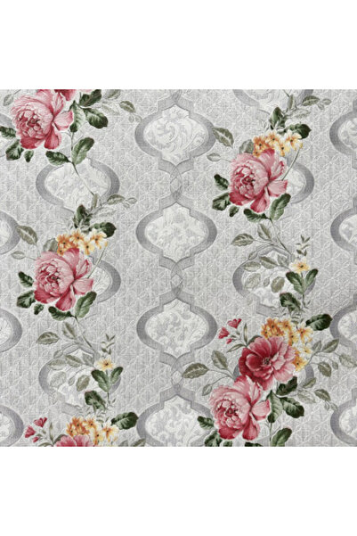 MallDeco Tapet floral, gri cu roz, Damir Design