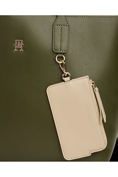 Tommy Hilfiger Th Icon Satchel Women's Green Bag