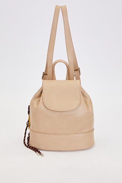 Levidor Gray Charm Accessory Detailed Shoulder Bag