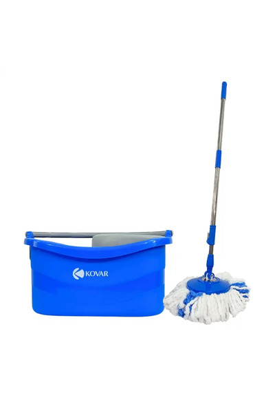 Kovar 360Ã‚Â° Spinning 2 Way Drive Tornado Spin Mop With Bucket- Blue