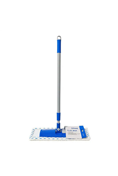 Kovar Microfiber Dust And Floor Cleaning Flat Mop With Stainless Steel Handle- Multi-Color