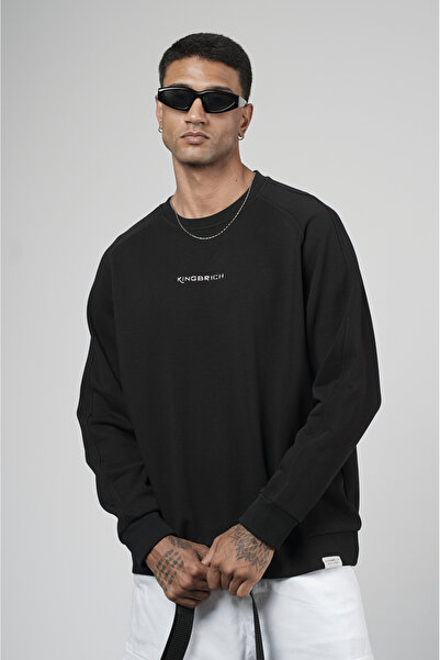 Butik Trend Biz Oversize Φούτερ με στάμπα με μανίκια ρεγκλάν