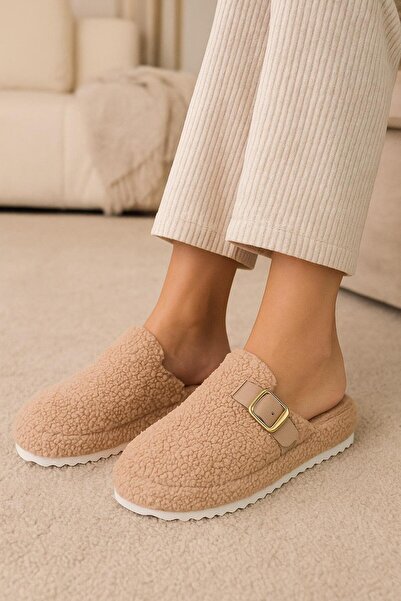 MODAONN Papuci de iarnă pentru femei cu cataramă