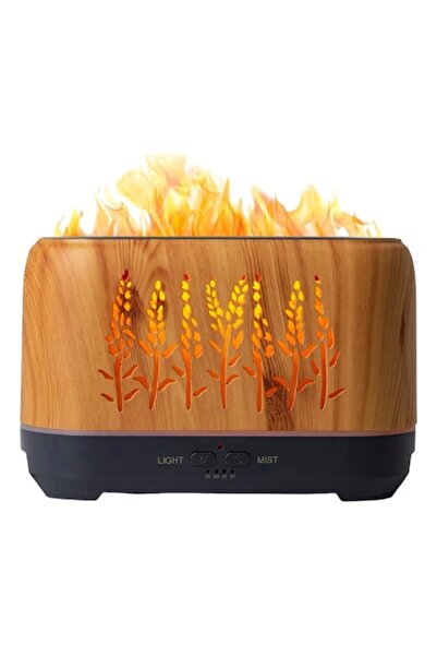 Optim Solution Aromatherapy Diffuser / Humidifier 120ml, OPTIM SOLUTION, Night Lamp with 3D Flame Effect