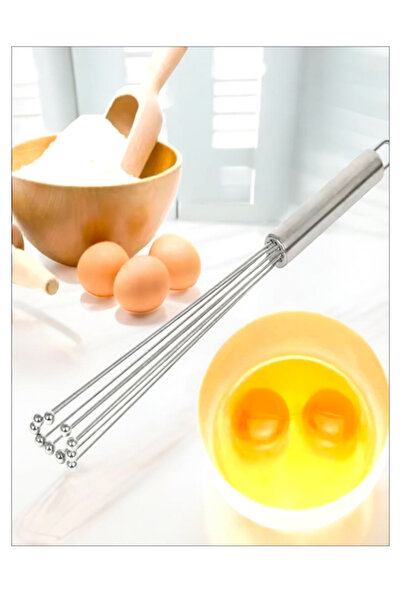 Trend Home Life Paslanmaz Çırpma Teli 3’lü Set. Yumurta Çırpıcı Köpürtücü Çırpma Teli