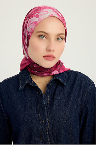 Schaless حلم خالد - فوشيا - وشاح منقوش إيفيليا - 90×90 سم