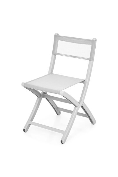 Maison Mex Scaun pliabil de grădină/terasă, ZOPPER, L.56,5 l.44 H.82,5 cm, alb