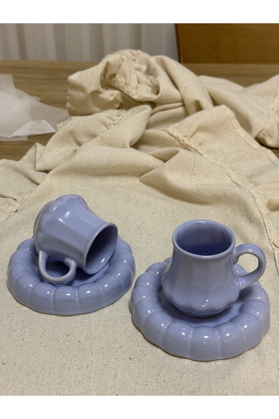 Yumuk Shop 2-Person 4-Piece Luxury Vera Coffee Cup Set