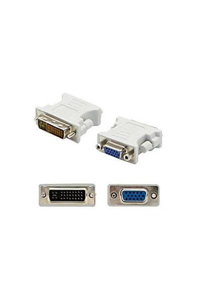Diversi Producatori DVI 24+5p male to VGA female adapter, white