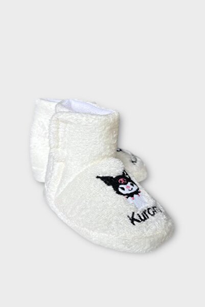 Liger Children's Kuromi Embroidery Detailed Slippers White