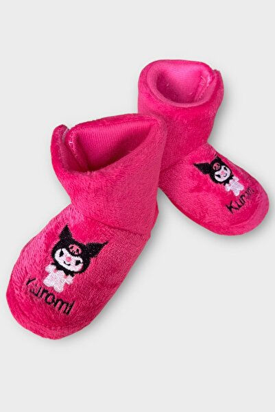 Liger Children's Kuromi Embroidery Detailed Slippers Fuchia
