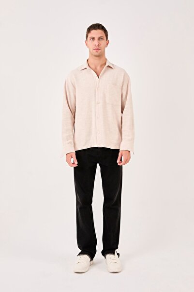 Rocqerx X-0001 standing collar single pocket long sleeve shirt