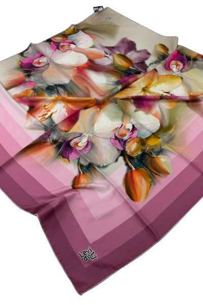 Levidor Trend Twill Eşarp LDT275-01 15-Pudra Çok Renkli