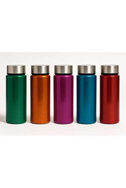 Blissra Silvery Glass Flask 550 ml | Premium Lid, Leak-Proof & Healthy