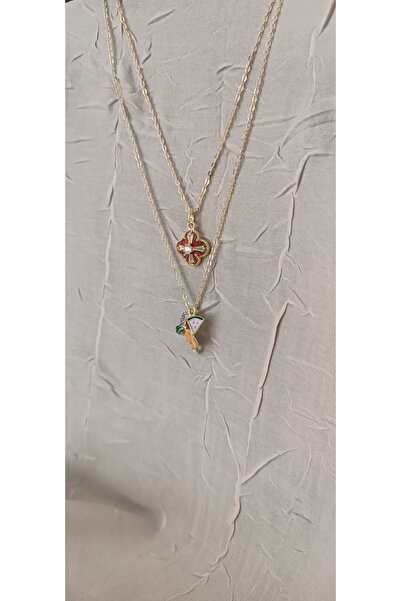 Shae Jewelry قلادة نسائية من حجر الزركون على شكل فاكهة البرقوق مكونة من قطعتين