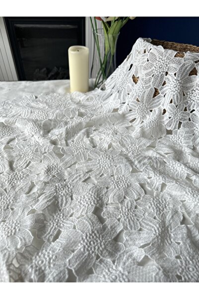 Hayalet kumaş Beyaz dantel kumaş