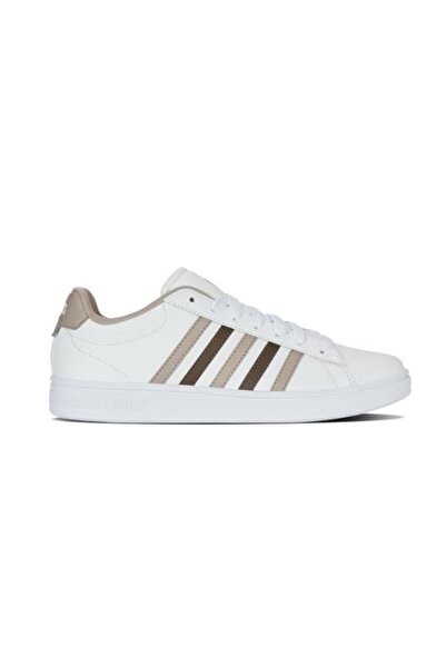 K-Swiss Court Tiebreak Ii~Wh/Taup/Tek/Jurscgld Men's Tennis Shoes
