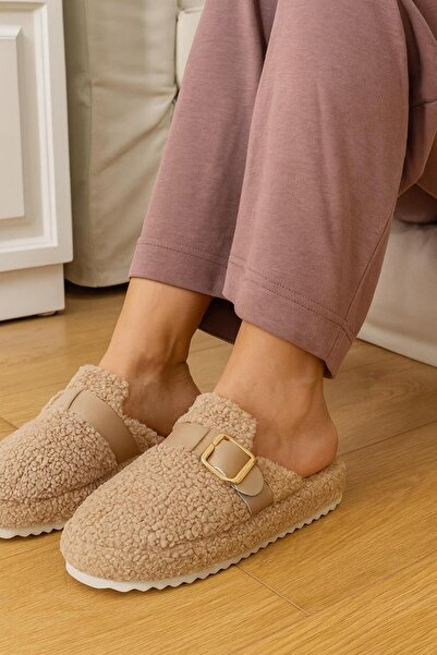 MODAONN Papuci de iarnă pentru femei cu cataramă