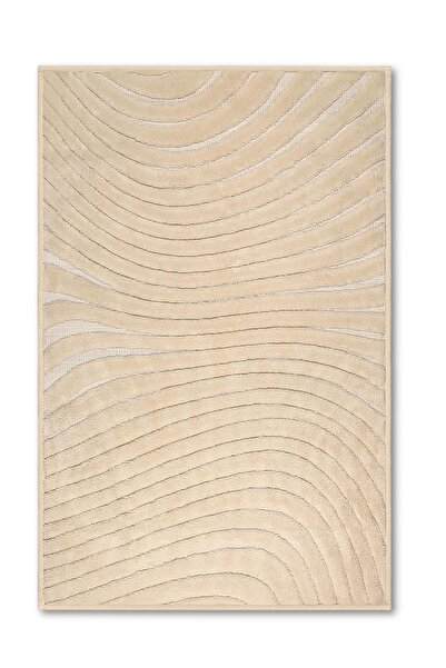 Bluenity Chrimp Natural Cotton 2-Piece Bath Mat Set 60X100+50X60 Light Beige