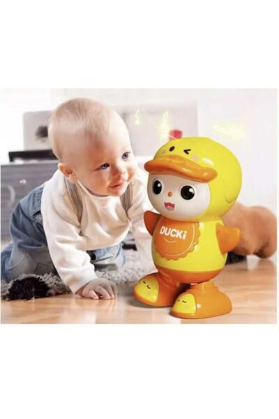GIA'S WORLD Jucărie interactivă „Ducki” - Rățușcă dansatoare cu muzică și lumini