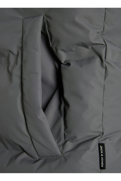 Jack & Jones Gray Men's Coat 12278749_Jjesoho Puffer Hood Sn