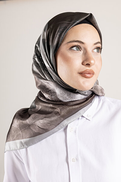 Akel Ψηφιακό κρυστάλλινο μοτίβο κασκόλ 95x95 – Παστέλ μοτίβο-4