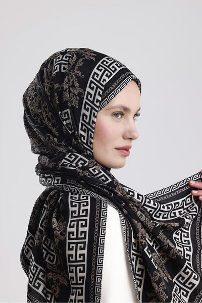 Yaqa SİYAH SCABELLA PREMIUM ŞAL