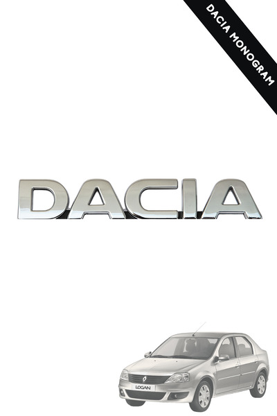 MEFAUTO حروف مطبوعة على صندوق السيارة متوافقة مع داسيا لوجان / سولينزا / دوكر